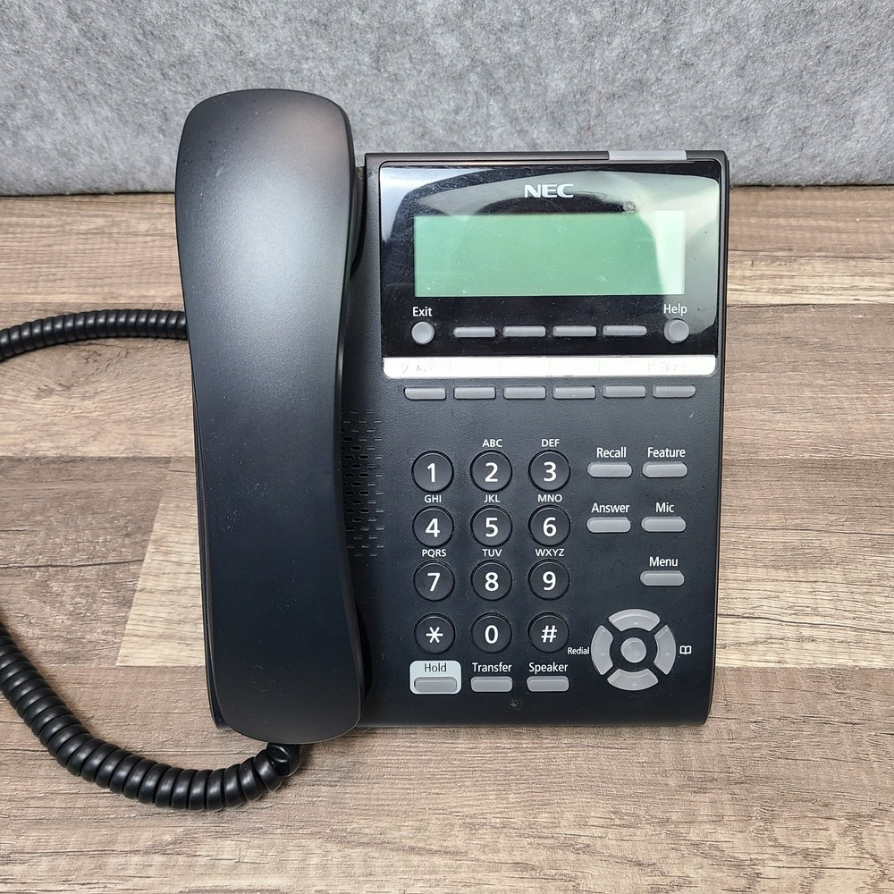 NEC Office IP Phone VOIP‎ Black POE ITY-6D-1(BK)TEL - TESTED WORKING